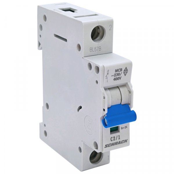 Автоматичний вимикач 6кА 1P 2A х-ка C Schrack BM617102