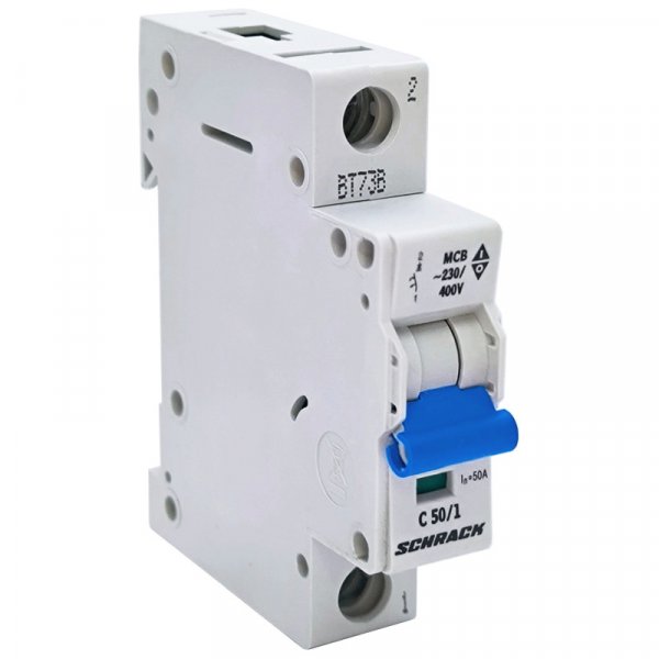Автоматичний вимикач 6кА 1P 50A х-ка C Schrack BM617150
