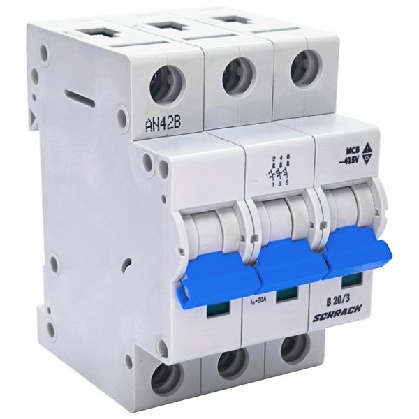 Автоматичний вимикач 6кА 3P 10A х-ка B ME Schrack BM618310ME