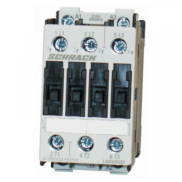 Контактор 3P 9А 4кВт 230В AC розм.0 Schrack LSD00933