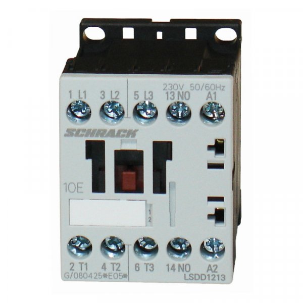 Контактор 3P 12А 5.5кВт 230В AC 1НО разм.00 Schrack LSDD1213