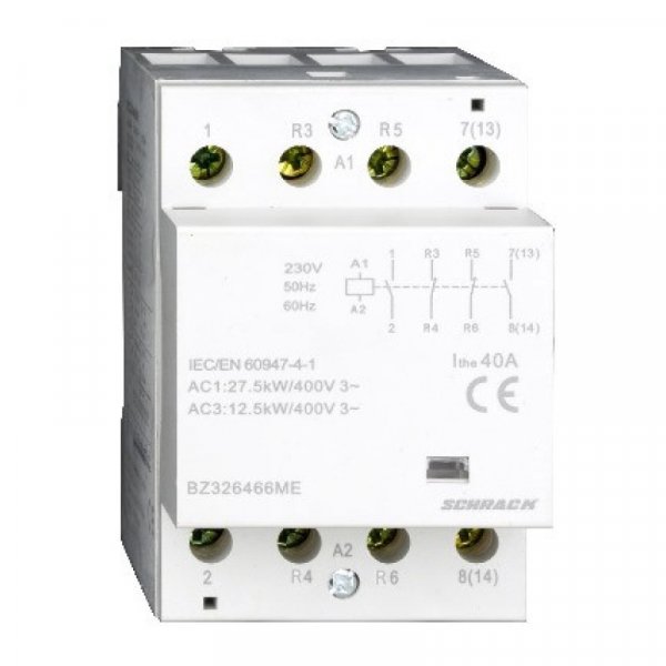 Контактор модульный 40А 2НО+2НЗ 230В AC Schrack BZ326466ME