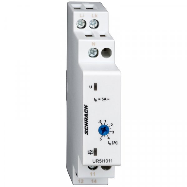 Реле контроля тока 1С 1Р 5А 16-240В AC/DC Schrack UR5I1011