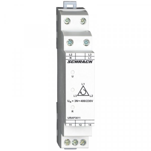 Реле контроля фаз 400/230В AC, 1ПК, 5A Schrack URAP3011