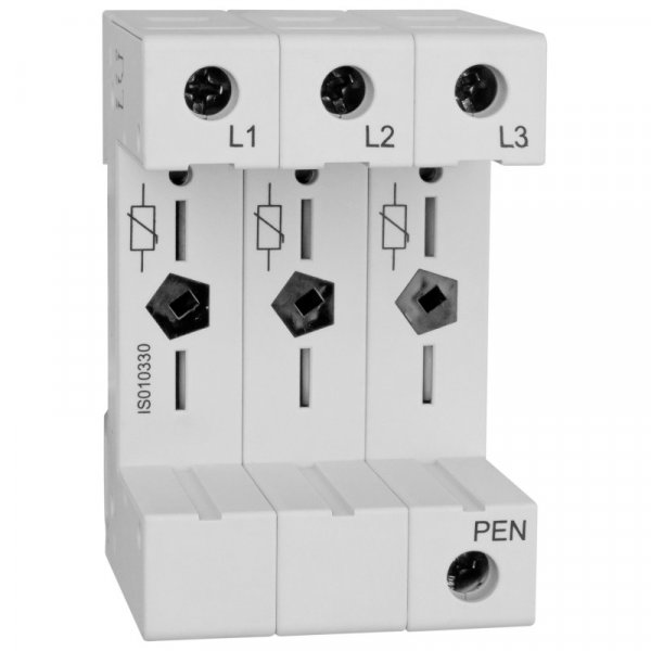 Гнездо для модуля защитного разрядника Vartec класс С 3P Schrack IS010330