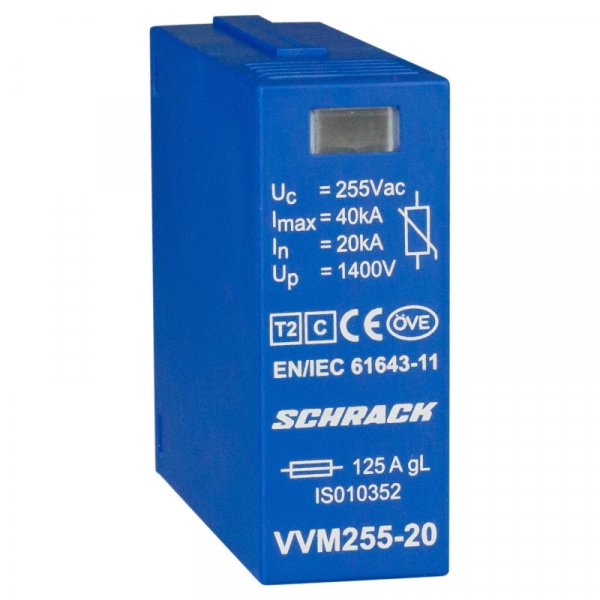 Модуль защитного разрядника Vartec класс C 20кA 255В Schrack IS010352