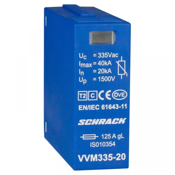 Модуль защитного разрядника Vartec класс C 20кA 355В Schrack IS010354