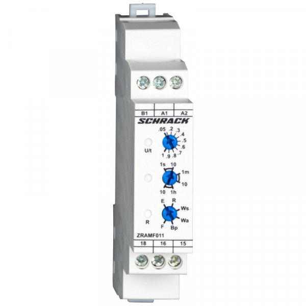 Мульти таймер AMPARO, 24-48V DC / 24-240V AC, 1 перекидний контакт, 5A Schrack ZRAMF011