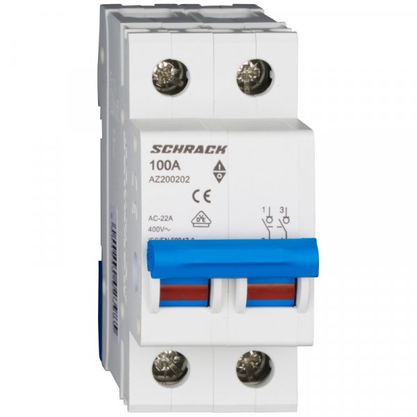 Выключатель нагрузки 100А 2P Schrack AZ200202