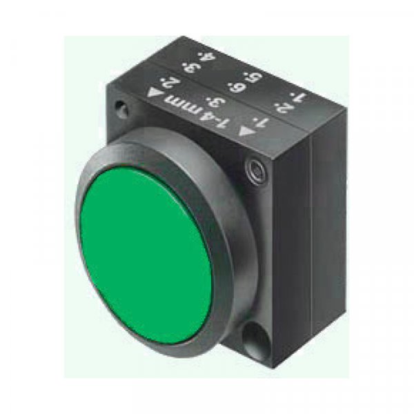 Натискна кнопка з фіксацією зелена Schrack MST14000R