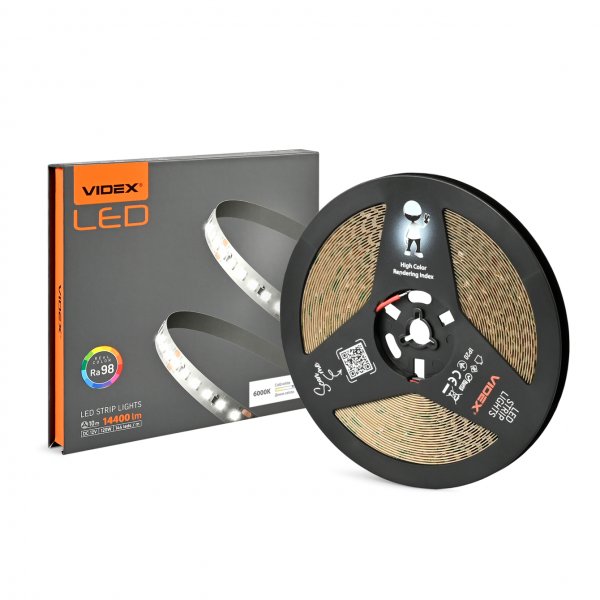 LED лента VIDEX DC12V 120W 10M 6000K Ra98 IP20 (VL-LST28144-12126-B10)