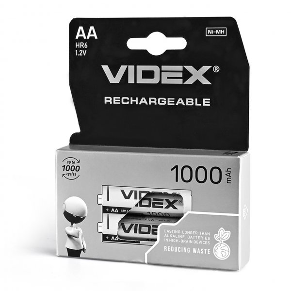 Аккумуляторы Videx HR6/AA 1000mAh double blister/2шт