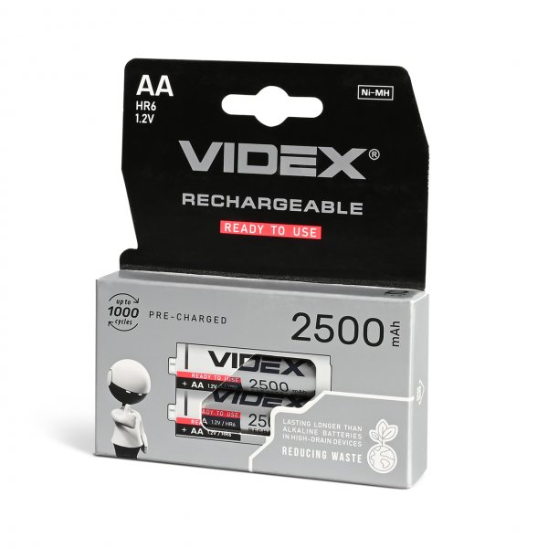 Аккумуляторы Videx HR6/AA 2500mAh double blister/2шт