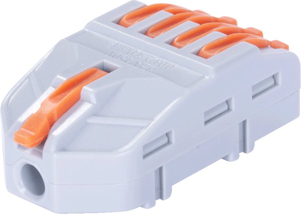 Клемна колодка з'єднувальна e.lc.pro.aw.uni.pl.1-4 з натискним важелем універсальна p0660014 E.NEXT