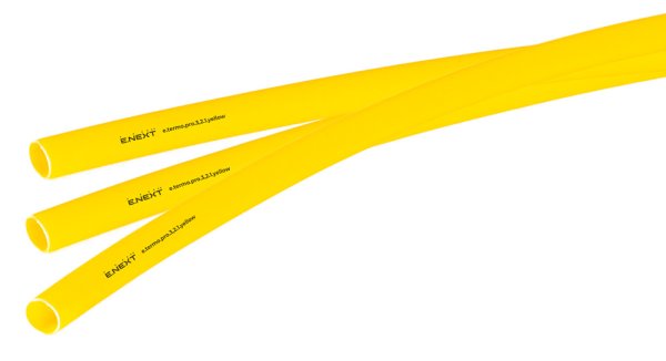 Термоусадочная трубка с клеевым слоем e.termo.pro.3,2.1.yellow, 3,2/1, 1м, жёлтая p092002 E.NEXT