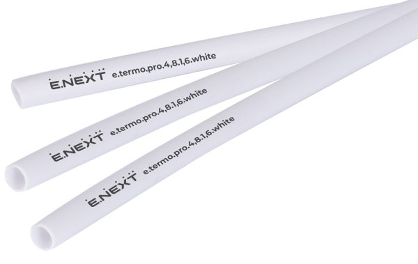 Термоусадочная трубка с клеевым слоем e.termo.pro.4,8.1,6.white, 4,8/1,6, 1м, белая p092007 E.NEXT