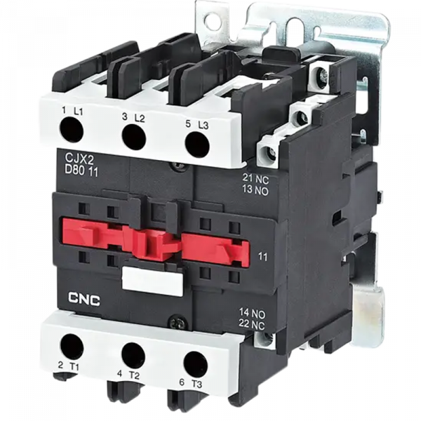 Пускатель электромагнитный CJX2-8011, 80A, АС3, катушка 220В, NO+NC, 37кВт, CNC
