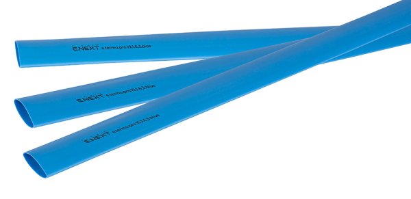 Термоусадочная трубка с клеевым слоем e.termo.pro.19,1.6,3.blue, 19,1/6,3, 1м, синяя p092046 E.NEXT
