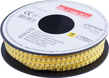 Кабельный маркер e.marker.stand.0.1.5.7, 0-1,5 кв.мм, "7", 1000 шт s2037038 E.NEXT