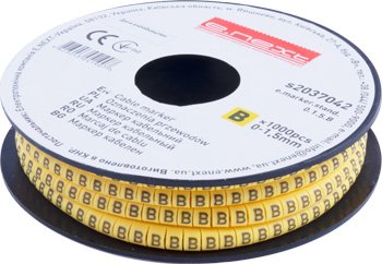 Кабельный маркер e.marker.stand.0.1.5.B, 0-1,5 кв.мм, "B", 1000 шт s2037042 E.NEXT