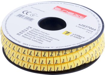 Кабельный маркер e.marker.stand.2.4.7, 2-4 кв.мм, "7", 500 шт s2037066 E.NEXT