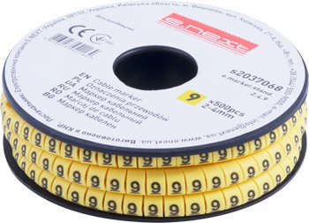 Кабельный маркер e.marker.stand.2.4.9, 2-4 кв.мм, "9", 500 шт s2037068 E.NEXT