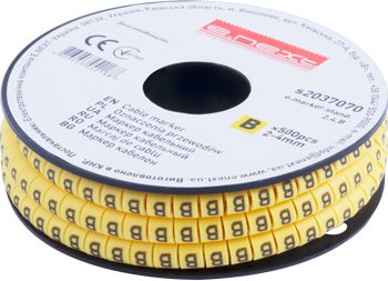 Кабельный маркер e.marker.stand.2.4.B, 2-4 кв.мм, "B", 500 шт s2037070 E.NEXT