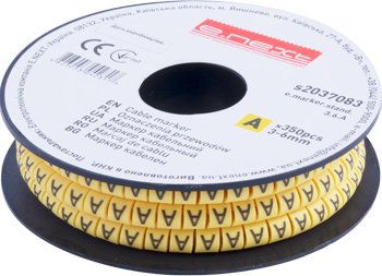 Кабельный маркер e.marker.stand.3.6.A, 3-6 кв.мм, "A", 350 шт s2037083 E.NEXT