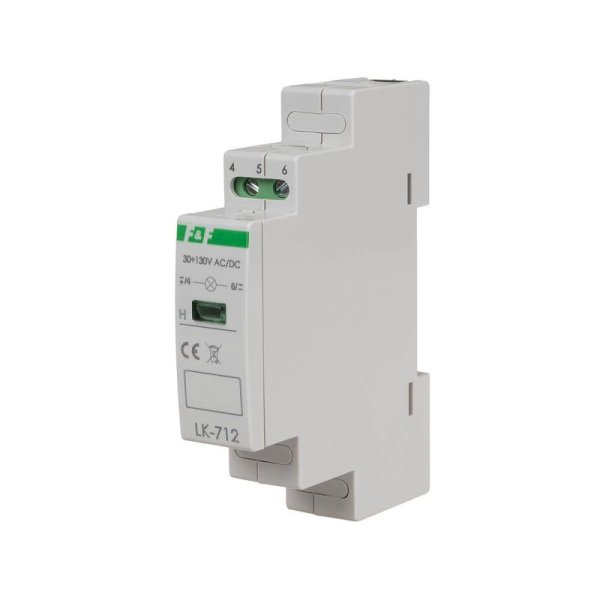 Контрольный индикатор LK-712G-30-130V AC/DC зеленый LED F&F