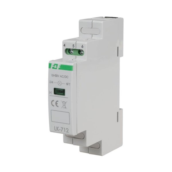 Контрольный индикатор LK-712G-10-30V AC/DC зеленый LED F&F