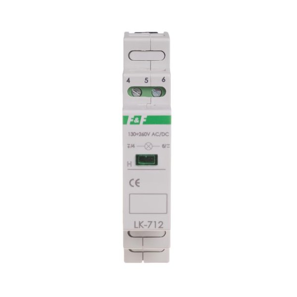 Контрольний індикатор LK-712R-130-260V AC/DC червоний LED F&F