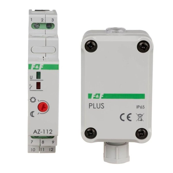 Сутінкове реле AZ-112-PLUS-24V з герметичним зондом PLUS F&F