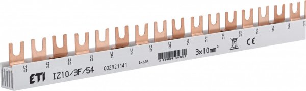 Шина питания IZ 10/3F/54 (10мм2, 3P, 1м, Fork, 54mod.) 2921141 ETI