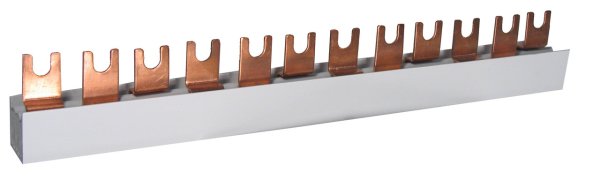 Шина питания IZ 12/3F/18 (16мм2, 3P, 0.32м, Fork, 18mod.) 2921022 ETI