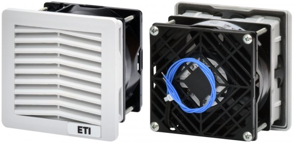 Фільтруючий вентилятор EF-107-22-230V (22м³/г, 230VАС, IP54, 107x107x80мм, RAL7035) 1344010 ETI