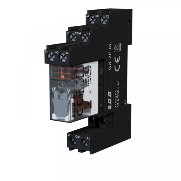Інтерфейсне реле GPK-2P-M-24DC в комплекті з роз'ємом F&F
