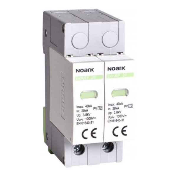 DC ПЗІП Ex9UEP, Клас ІІ, In=20kA, 1200V DC, 2P модулі, для заземлених PV систем 112892 Noark