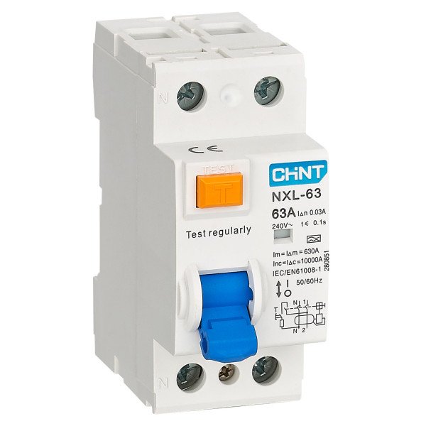 Дифференциальный выключатель RCCB (УЗО) NXL-63 2P 32A 30mA A 6kA 280717 Chint