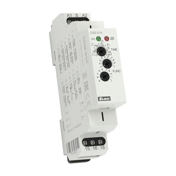 Мультифункційне реле часу CRM-91H/UNI AC/DC 12-240V ELKOep