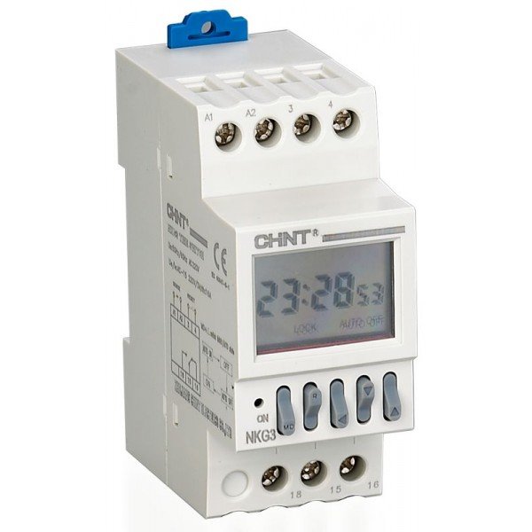 Электронный таймер NKG3-M 16-ON 16-OFF AC220V 1мин.-168ч Chint 310025