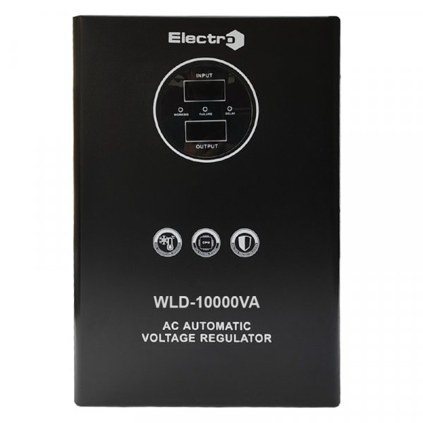 Стабилизатор напряжения WLD-3000, 3кВА, релейный, диапазон стабилизации 140-270В, навесной/напольный ElectrO