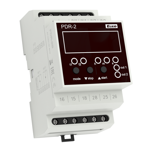 Цифрові реле PDR-2B/UNI AC/DC 12-240V ELKOep