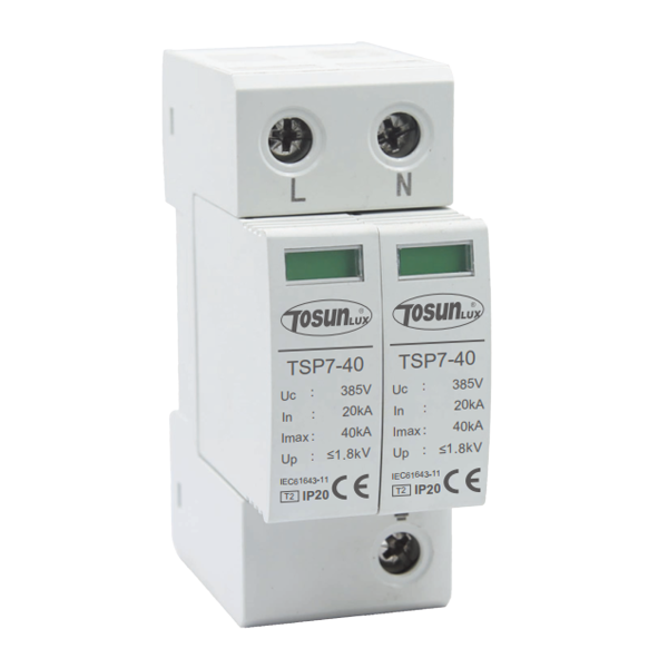 Ограничитель импульсного перенапряжения TSP7-40PV 2P 20-40kA DC1000V TOSUNLux