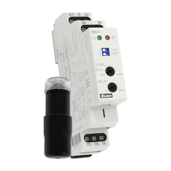 Сутінкове реле SOU-1/230V + датчик AC ELKOep