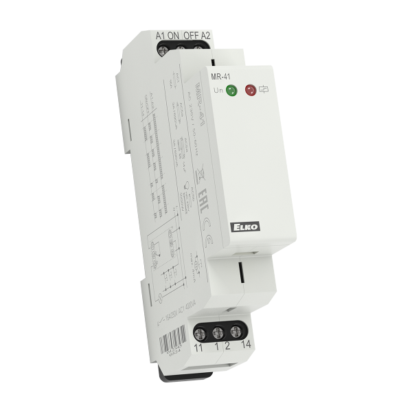 Імпульсне реле MR-41/UNI AC/DC 12-240V ELKOep
