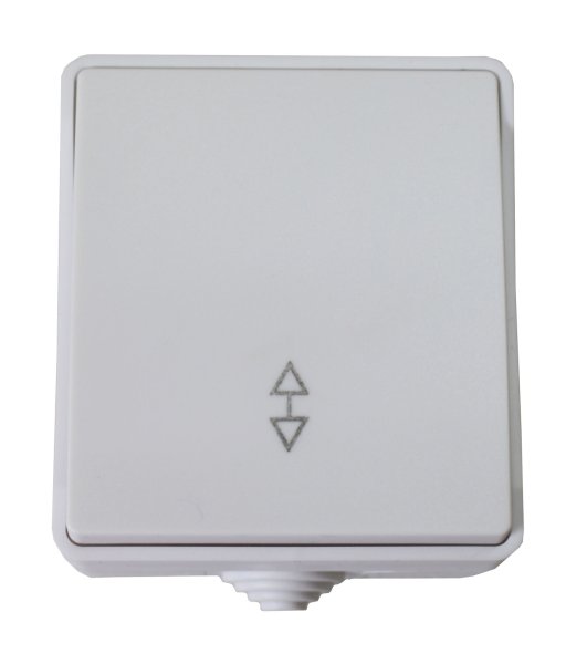 Вимикач для відкритої установки білий прохідний 1-кл. IP54 TNSy SURFACE