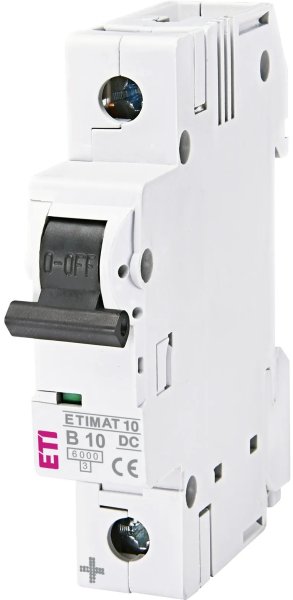 Автоматичний вимикач ETIMAT 10 DC 1p В 10A (6 kA) 2127714 ETI