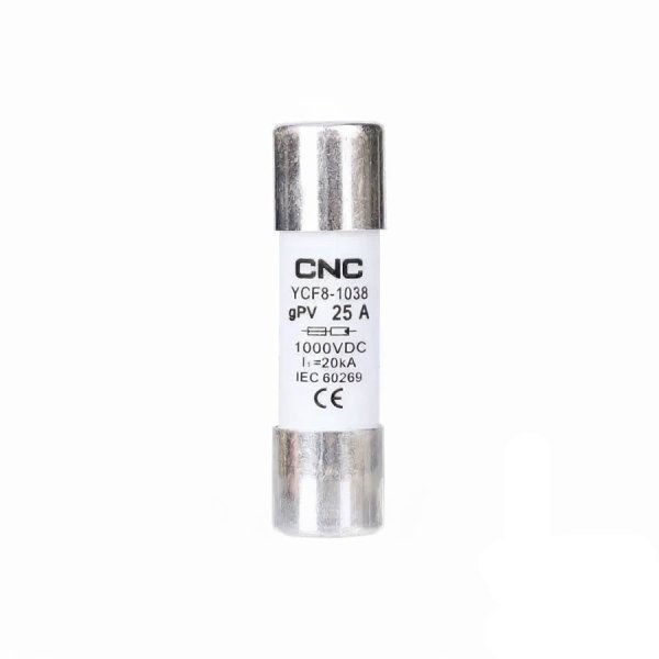 Предохранитель (плавкая вставка) YCF8-1038 25А, 10*38, 1000V DC, CNC