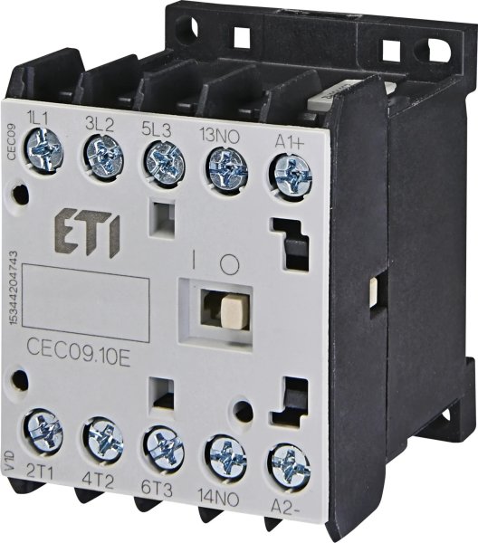 Контактор миниатюрный CEC 09.10-24V-50/60Hz (9A; 4kW; AC3) 4641062 ETI