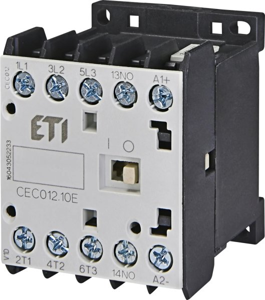 Контактор миниатюрный CEC 12.10-24V-50/60Hz (12A; 5,5kW; AC3) 4641074 ETI